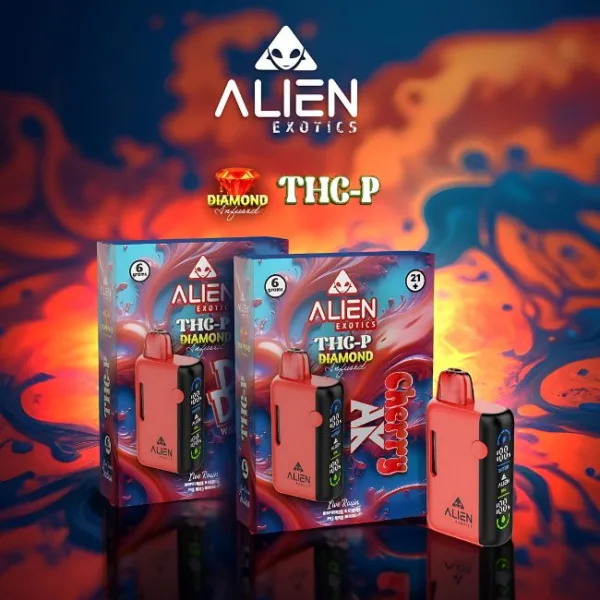 ALIEN EXOTICS THC-P DIAMOND DISPOSABLE offers a premium experience from ALIEN.