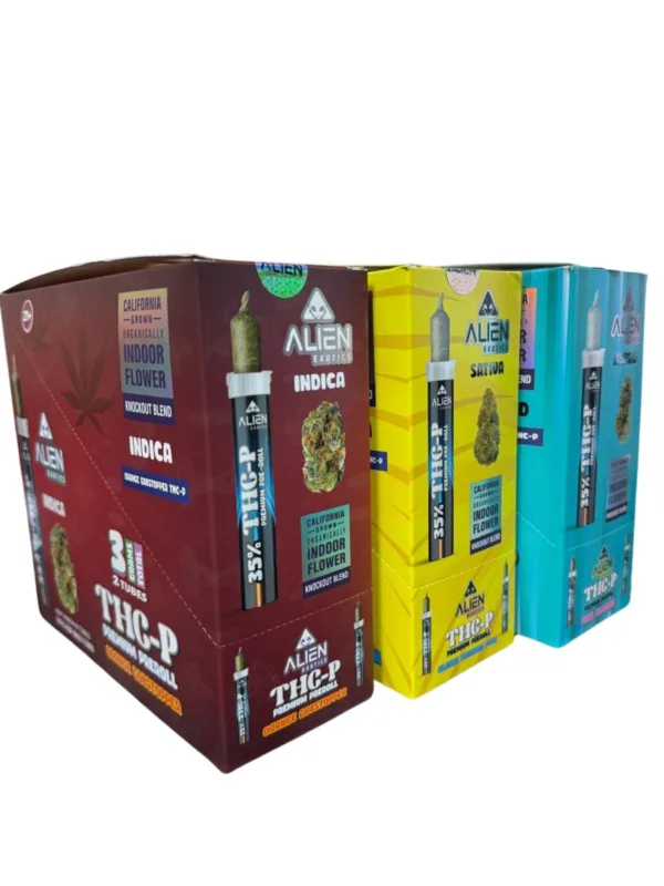 High-quality ALIEN EXOTICS THC-P KNOCKOUT BLEND PREMIUM PREROLLS from ALIEN.