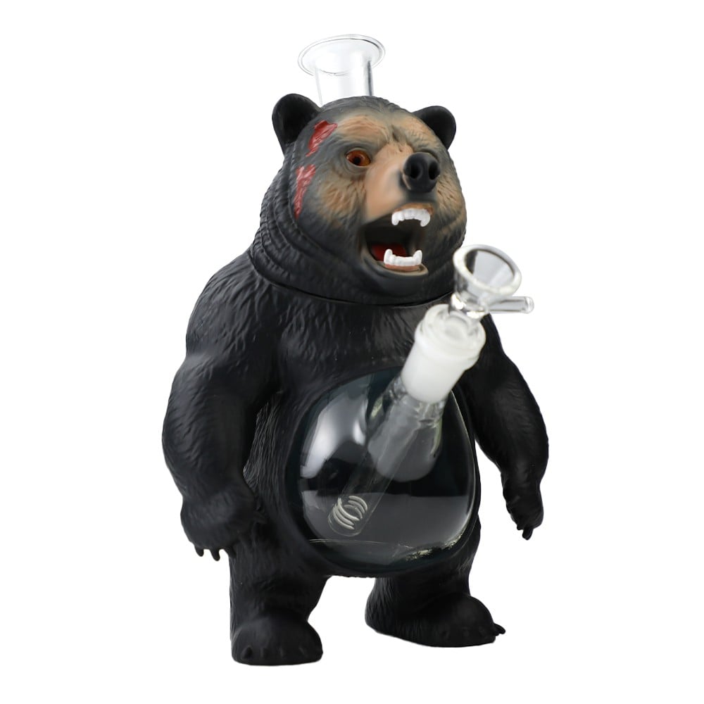 ANGRY TIGER GLASS WATER PIPE highlights craftsmanship and usability in every shot.