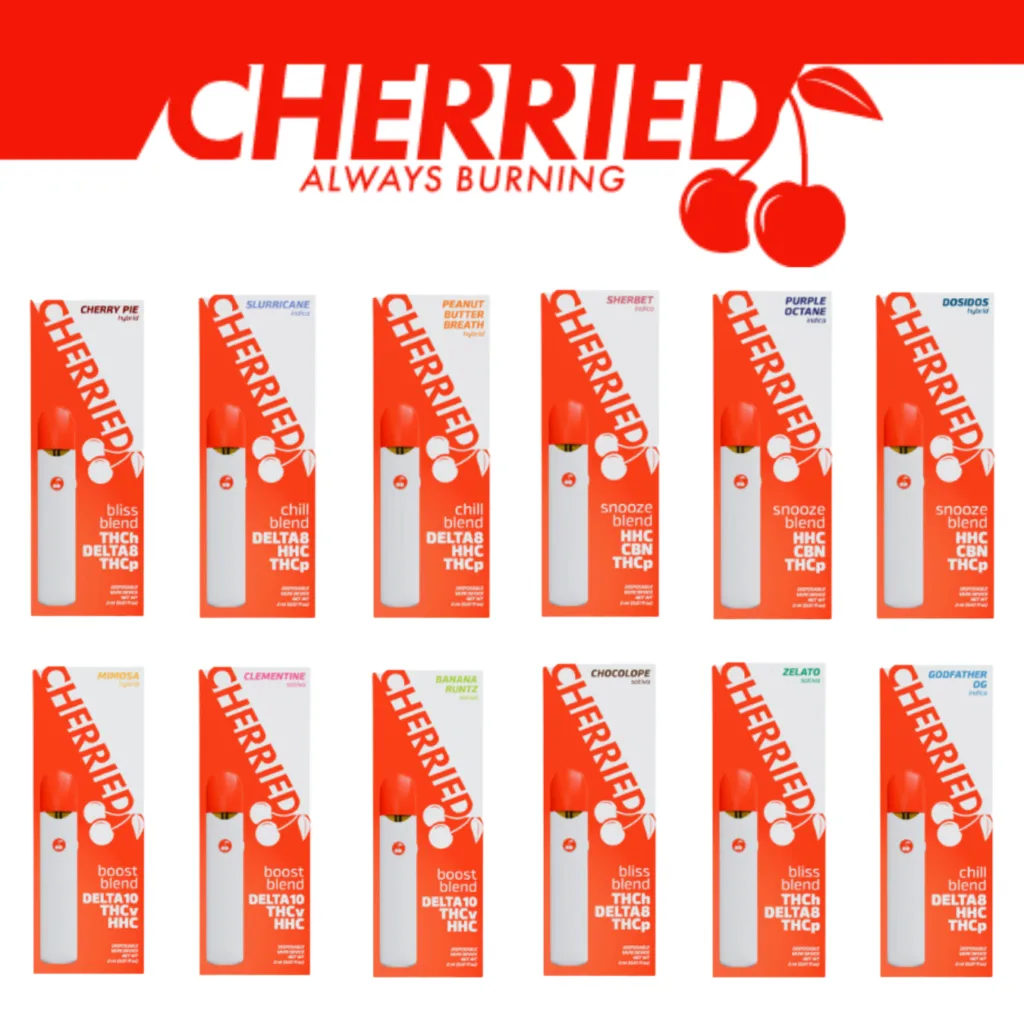 CHERRIED DISPOSABLES offers a premium experience from CHERRIED.