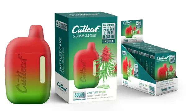 CUT LEAF COLD PRESSED ‘THC LIVE ROSIN 2.0’ DISPOSABLE offers a premium experience from CUTLEAF EXOTICS.
