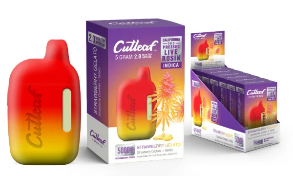 CUT LEAF COLD PRESSED ‘THC LIVE ROSIN 2.0’ DISPOSABLE offers a premium experience from CUTLEAF EXOTICS.