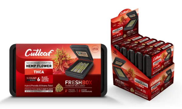 High-quality CUT LEAF THC-A PRE ROLL w/FRESH BOX from CUTLEAF EXOTICS.