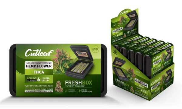 High-quality CUT LEAF THC-A PRE ROLL w/FRESH BOX from CUTLEAF EXOTICS.