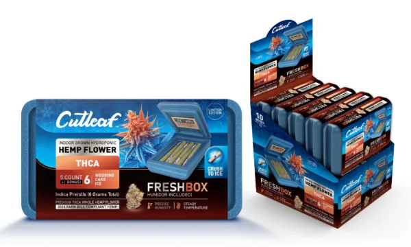 High-quality CUT LEAF THC-A PRE ROLL w/FRESH BOX from CUTLEAF EXOTICS.