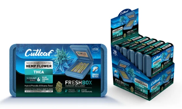High-quality CUT LEAF THC-A PRE ROLL w/FRESH BOX from CUTLEAF EXOTICS.