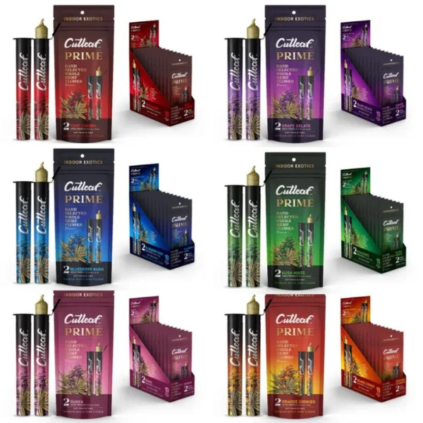 High-quality CUT LEAF ‘PRIME’ THC-A PREROLLS from CUTLEAF EXOTICS.