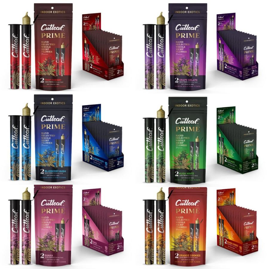 High-quality CUT LEAF ‘PRIME’ THC-A PREROLLS from CUTLEAF EXOTICS.