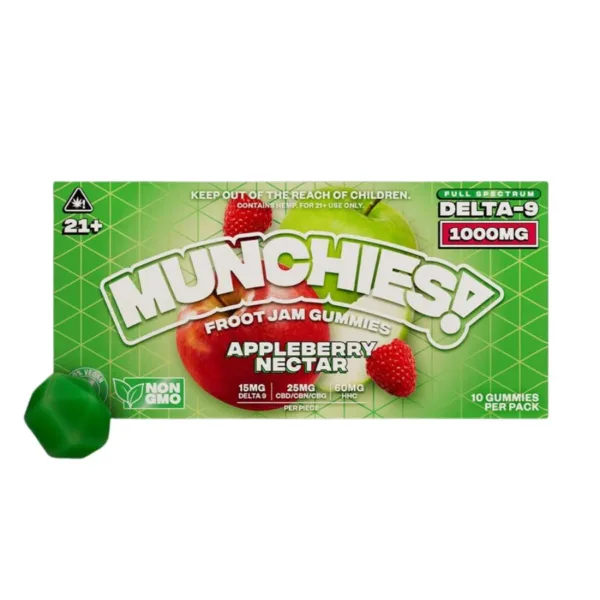 DELTA MUNCHIES FROOT JAM D9 GUMMIES - Premium and potent formula by DELTA MUNCHIES