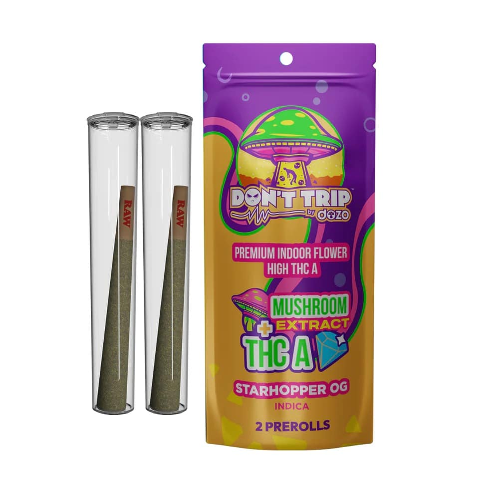 High-quality DON’T TRIP BY DOZO MUSHROOM THC-A PREROLLS from DOZO.