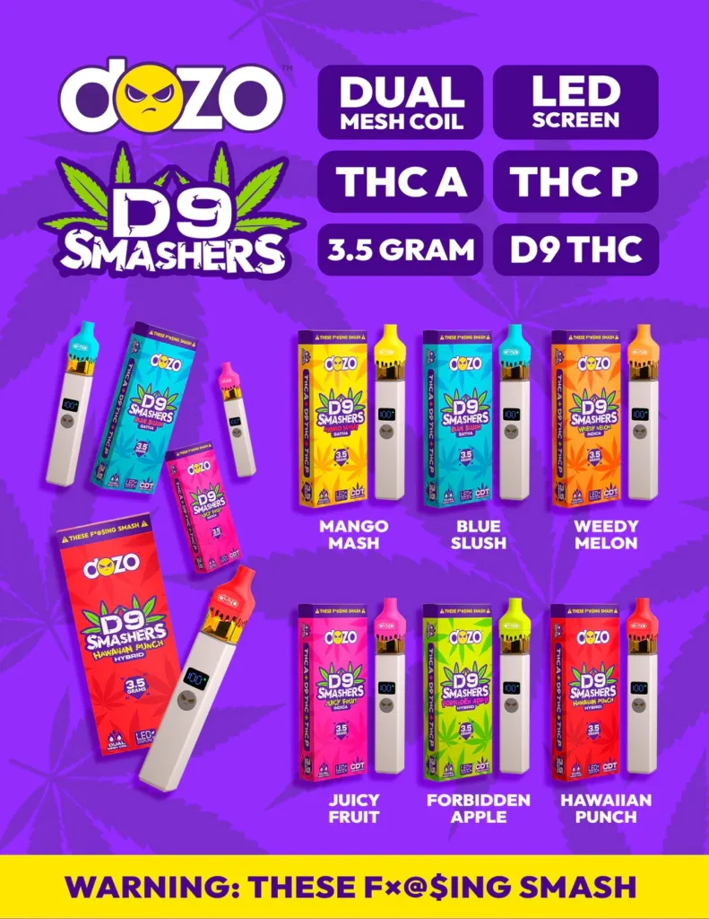 High-quality image of DOZO D9 SMASHER DISPOSABLE.