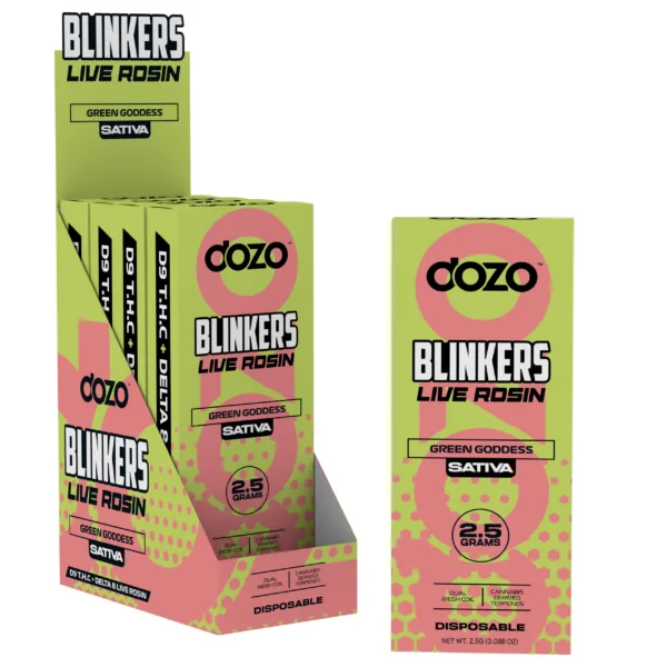 High-quality image of DOZO ‘BLINKERS’ THC-P DISPOSABLE.