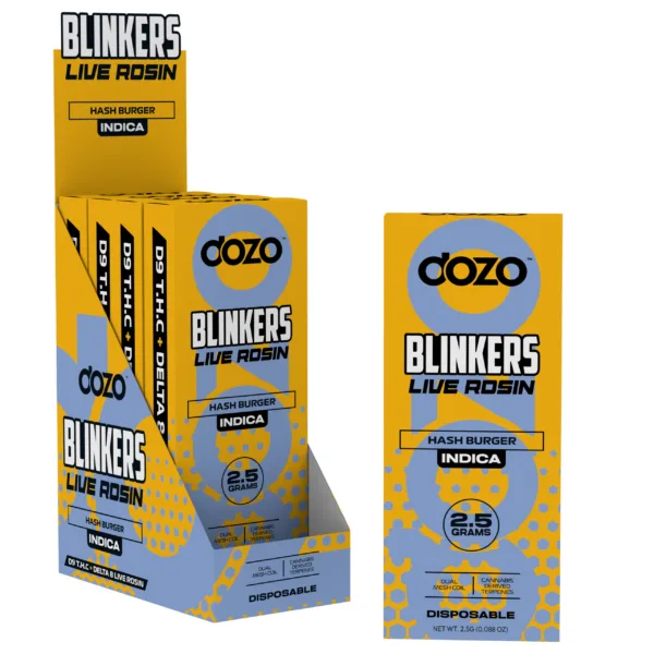 High-quality image of DOZO ‘BLINKERS’ THC-P DISPOSABLE.