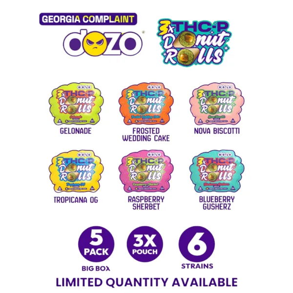 High-quality DOZO ‘DONUT THC-P’ PRE ROLLS from DOZO.