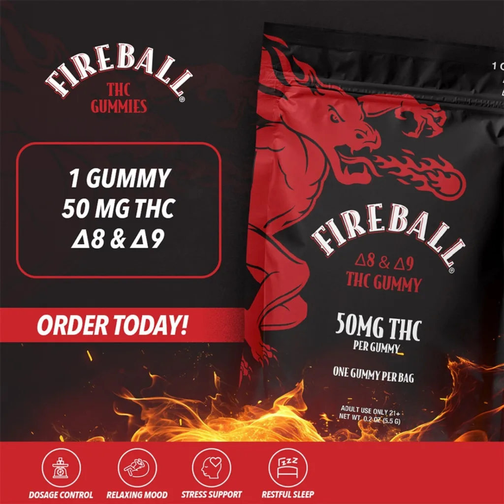 FIREBALL D8/D9 SINGLE GUMMY – official FIREBALL product photo