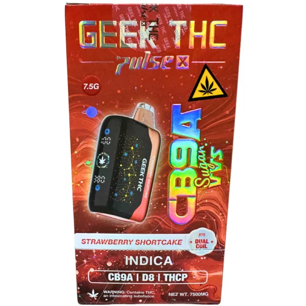 Close-up and lifestyle images of the GEEK THC PULSE-X by GEEK THC PULSE.