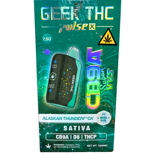 Close-up and lifestyle images of the GEEK THC PULSE-X by GEEK THC PULSE.