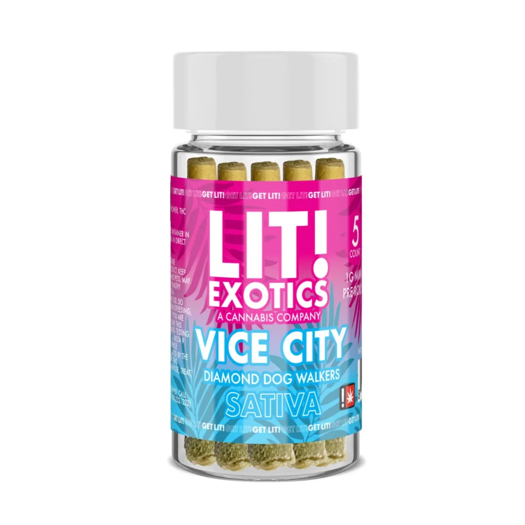 High-quality GET LIT! ‘DIAMOND DOG WALKER’ PRE ROLLS from LIT.