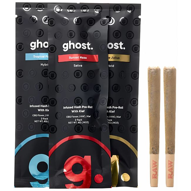 High-quality GHOST  ‘INFUSED HASH’ PRE-ROLLS from GHOST.