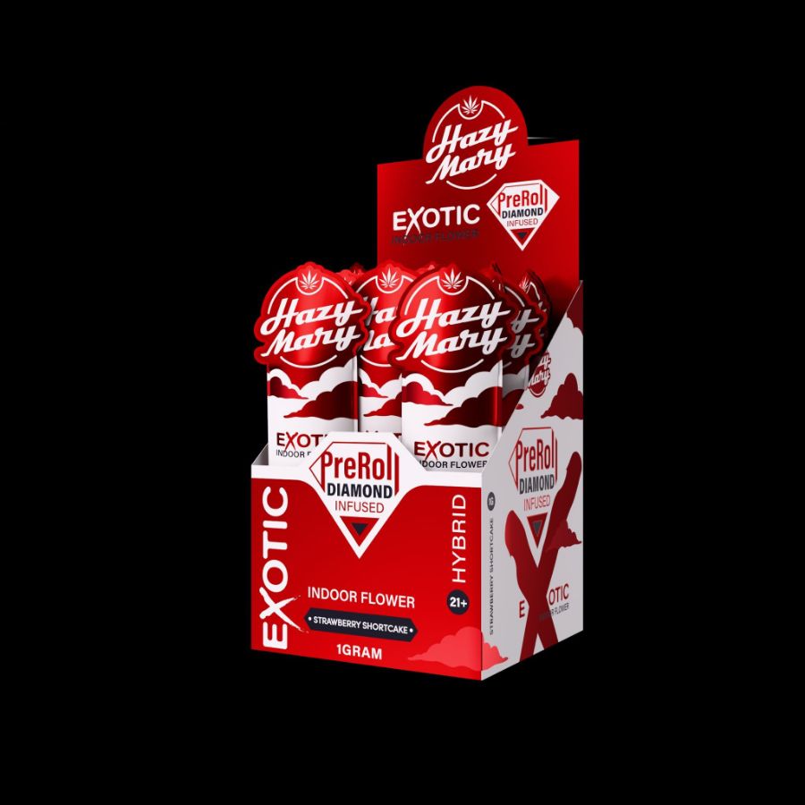 High-quality HAZY MARY ‘DIAMOND INFUSED PREROLL’ from HAZY MARY.