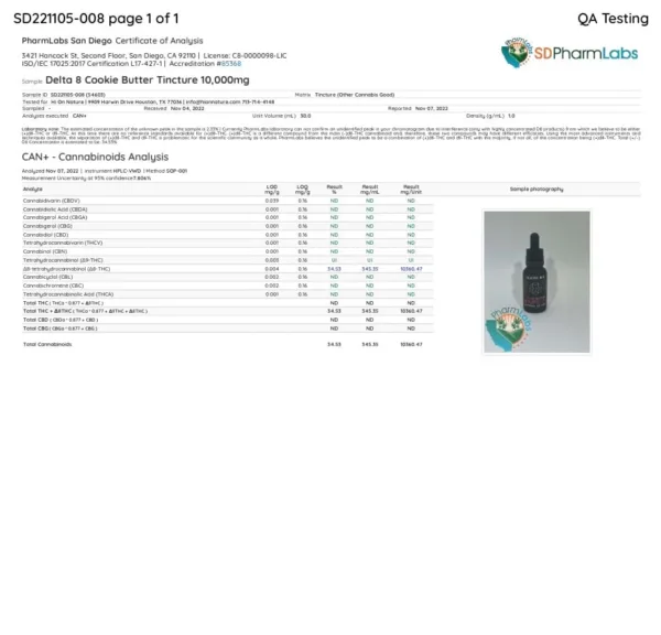 HI ON NATURE D8 TINCTURES – HI ON NATURE official product photo