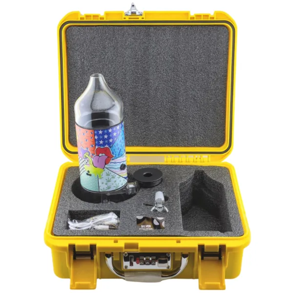 High-quality HIPSTER ‘METAL & GLASS CLEAR BUBBLE STYLE’ HAND PIPE from HIPSTER GLASS.