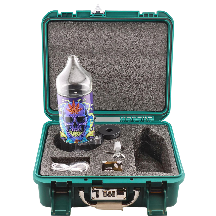 High-quality HIPSTER ‘METAL & GLASS CLEAR BUBBLE STYLE’ HAND PIPE from HIPSTER GLASS.