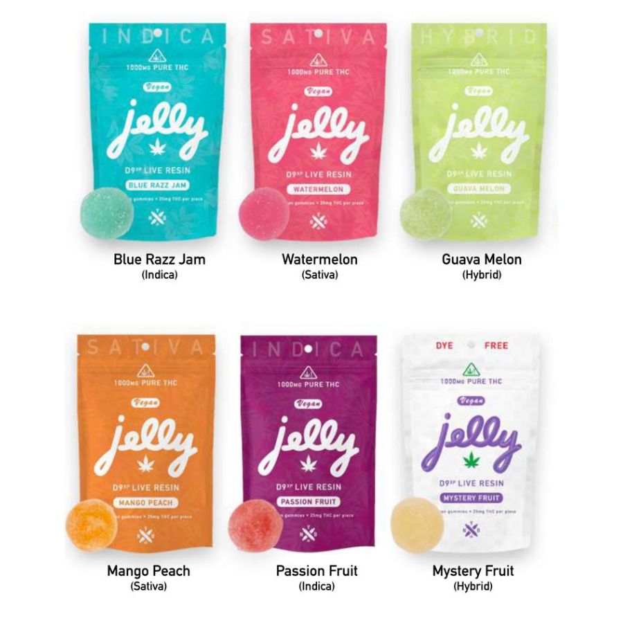 JELLY D9xp LIVE RESIN VEGAN GUMMY - Premium and potent formula by JELLY