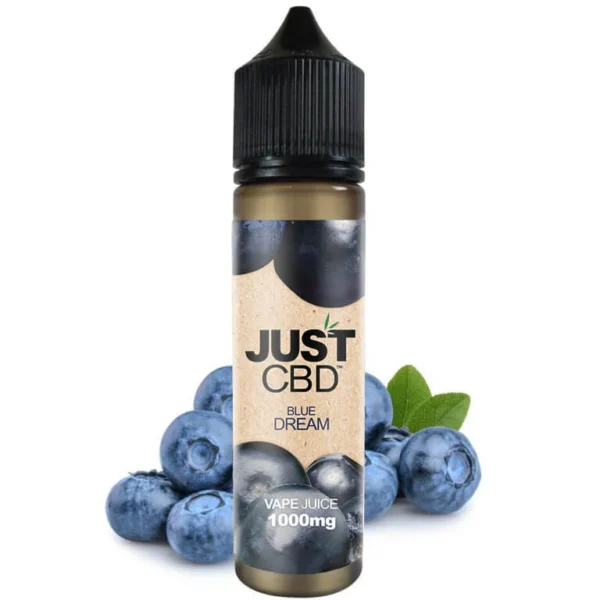 High resolution image showcasing JUST CBD VAPE E-LIQUID.