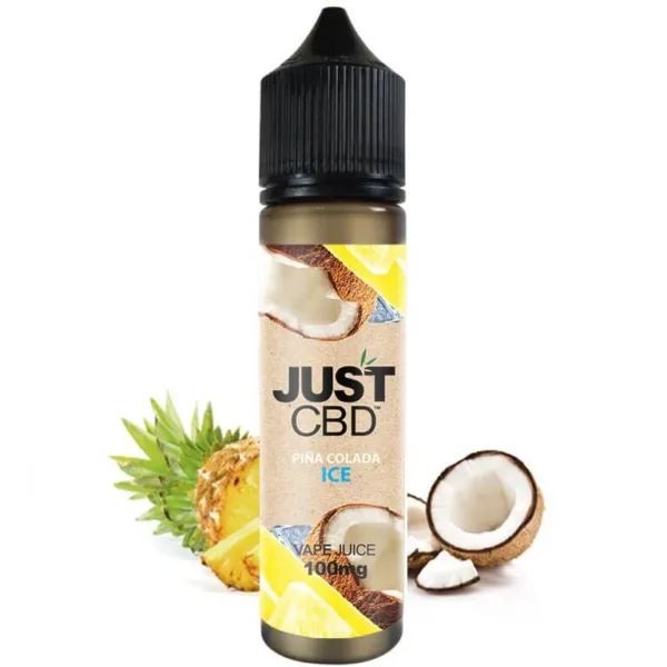 High resolution image showcasing JUST CBD VAPE E-LIQUID.