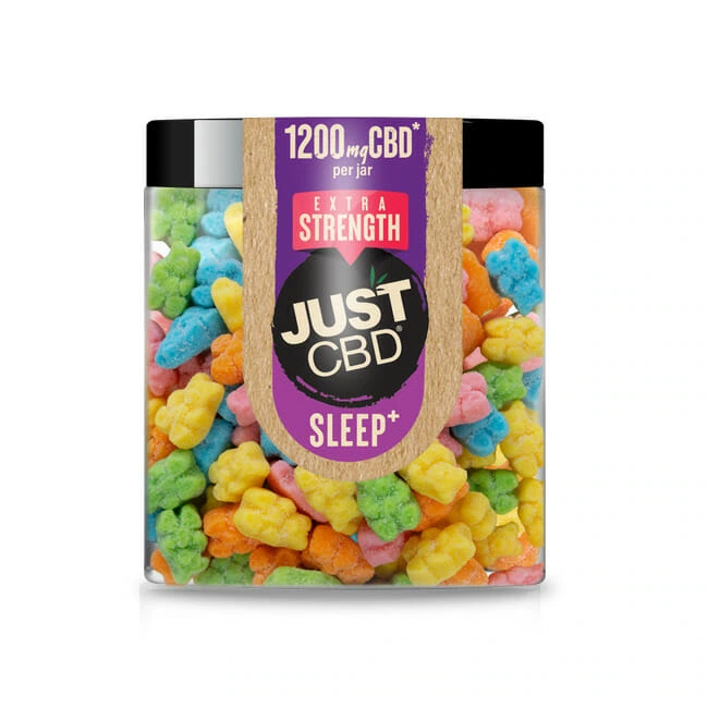 JUST CBD ‘NIGHT TIME’ SOUR BEAR GUMMY – official JUST CBD product photo