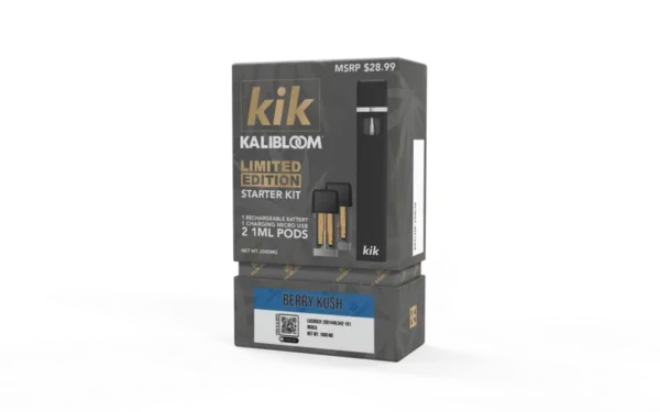 Close-up and lifestyle images of the KALIBLOOM KIK STARTER KIT by KALIBLOOM.