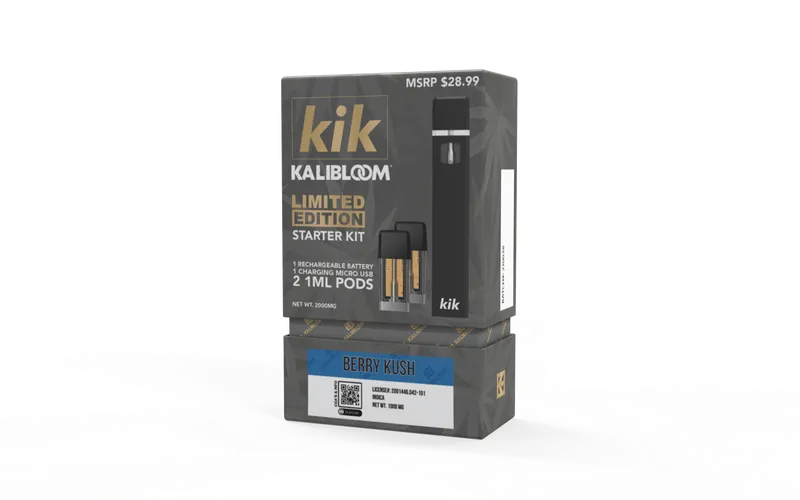 Close-up and lifestyle images of the KALIBLOOM KIK STARTER KIT by KALIBLOOM.
