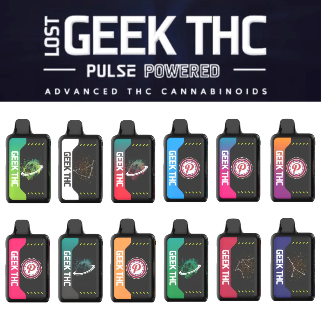 High resolution image showcasing LOST GEEK PULSE THC DISPOSABLE.