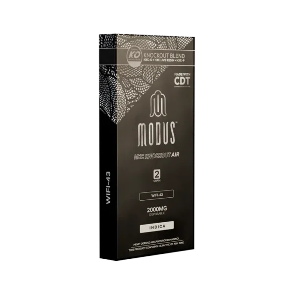 Close-up and lifestyle images of the MEDUSA HXC KNOCKOUT AIR DISPOSABLE by MEDUSA.