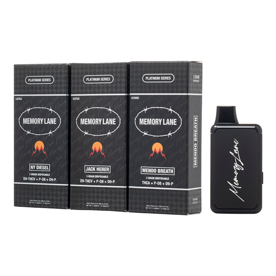 Close-up and lifestyle images of the MEMORY LANE ‘PLATINUM SERIES’ DISPOSABLE by MEMORY LANE.