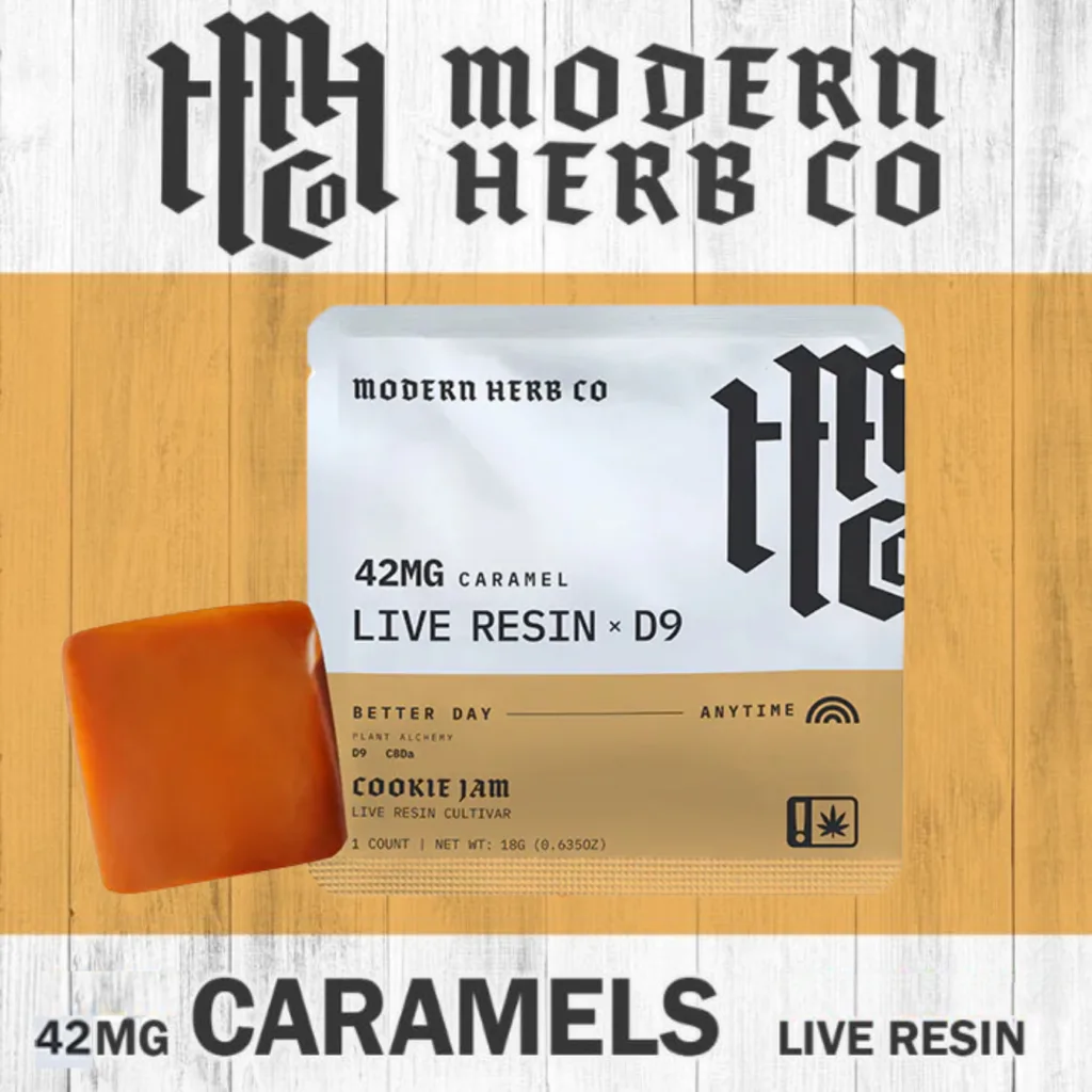 MODERN HERB CO D9 CARAMEL CANDY – official MODERN HEMP CO product photo