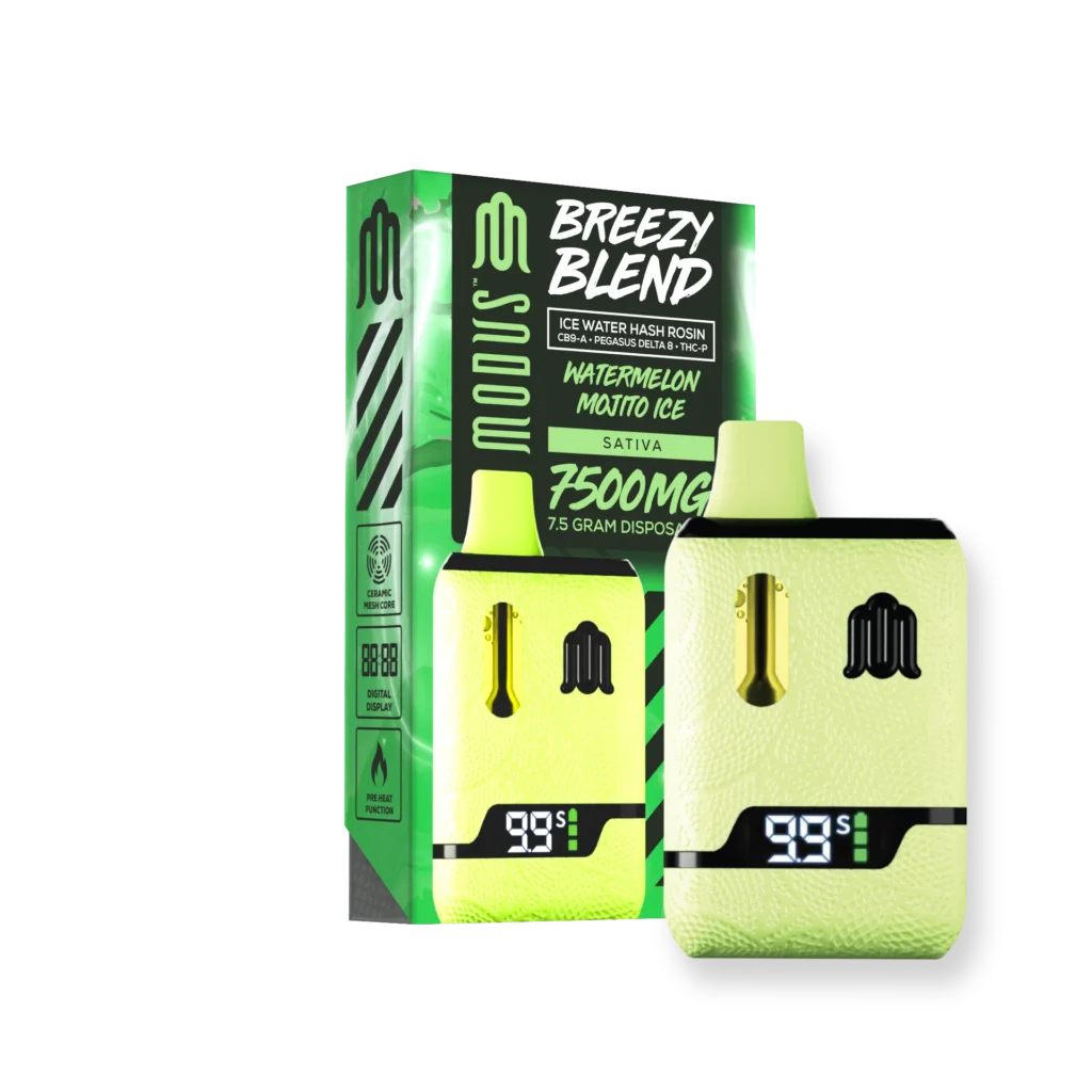 High resolution image showcasing MODUS ‘BREEZY BLEND’ DISPOSABLE.