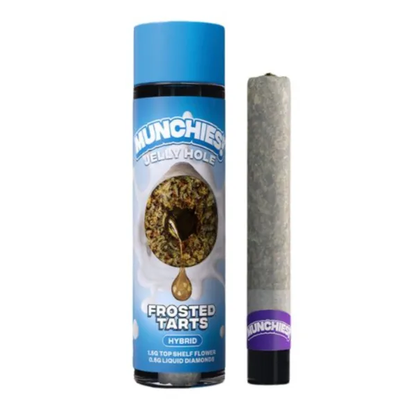 High-quality MUNCHIES ‘JELLY HOLE’ LIQUID DIAMOND PRE-ROLL JOINTS from DELTA MUNCHIES.