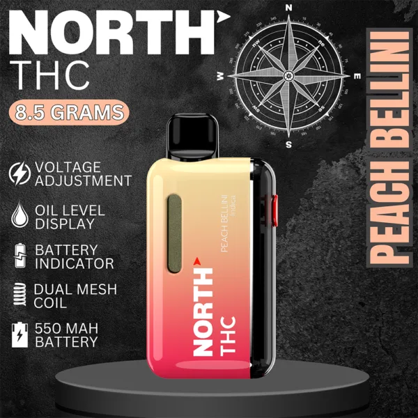High resolution image showcasing NORTH LIQUID DIAMONDS THC DISPOSABLE.