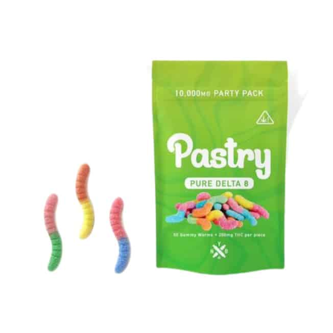 PASTRY DELTA 8 GUMMY WORMS – official NOT YOUR BAKERY product photo