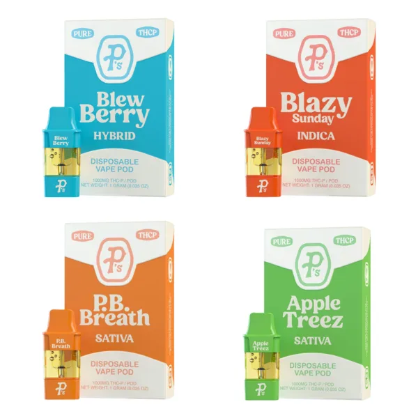 PERFECTLY PURE P’S THC-P DISPOSABLE PODS offers a premium experience from SPACE GODS.