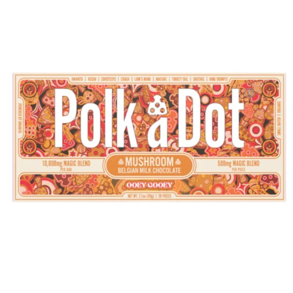 High-quality POLK A DOT MUSHROOM CHOCOLATE BAR from POLK A DOT.