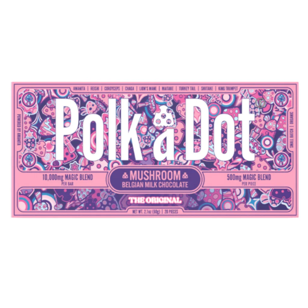 High-quality POLK A DOT MUSHROOM CHOCOLATE BAR from POLK A DOT.