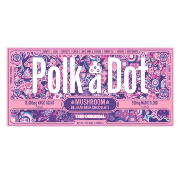 High-quality POLK A DOT MUSHROOM CHOCOLATE BAR from POLK A DOT.