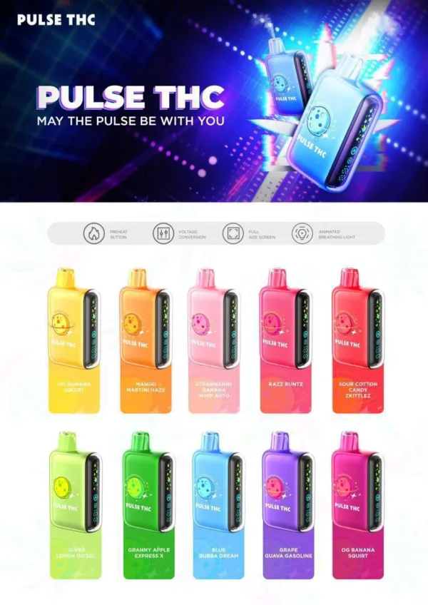 High resolution image showcasing PULSE THC DISPOSABLE.