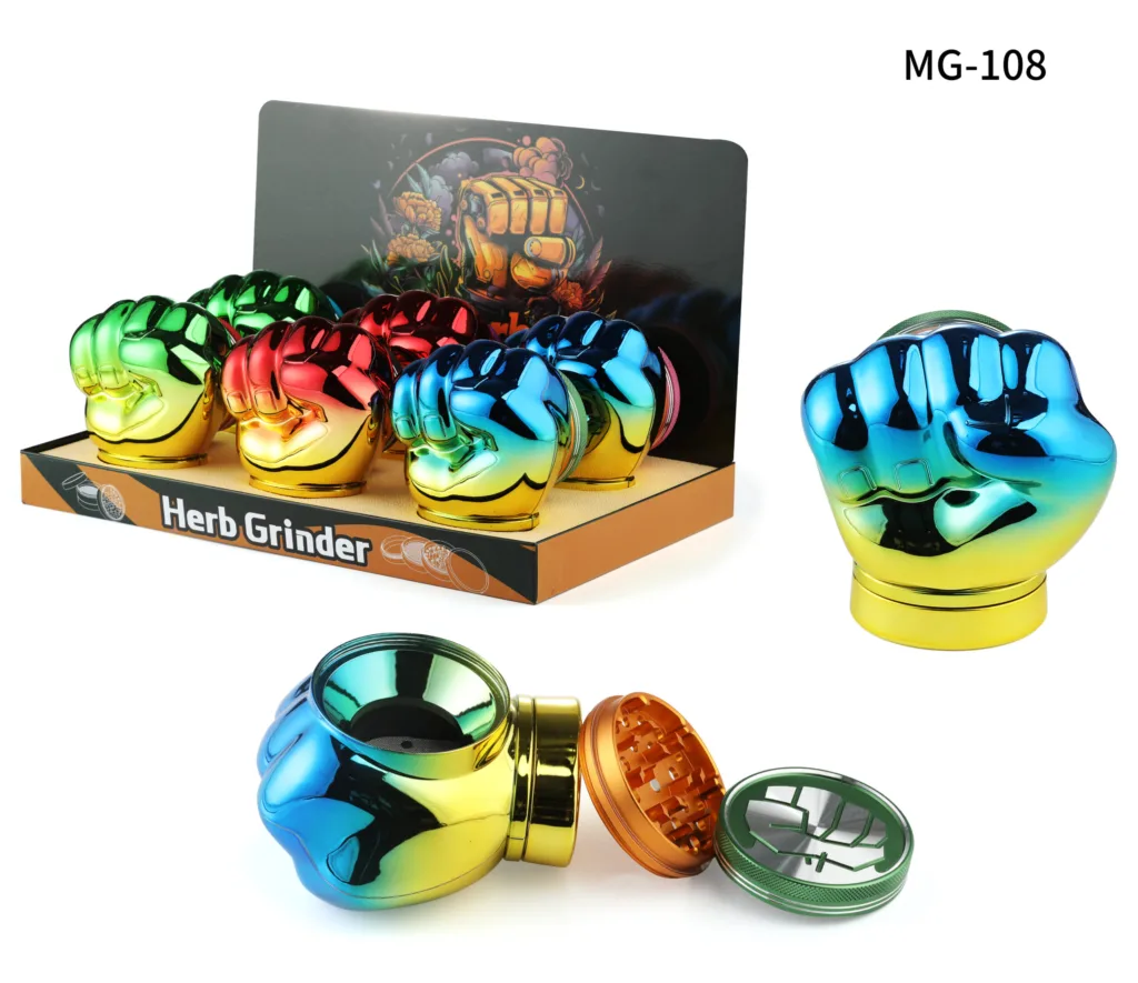SILICONE NAKED LADY HAND PIPE is displayed highlighting its unique look and sturdy build.