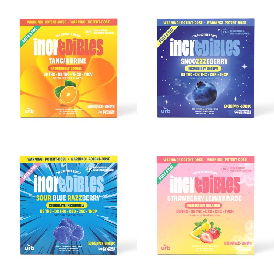 URB ‘INCREDIBLES’ D9 GUMMIES - Premium and potent formula by URB