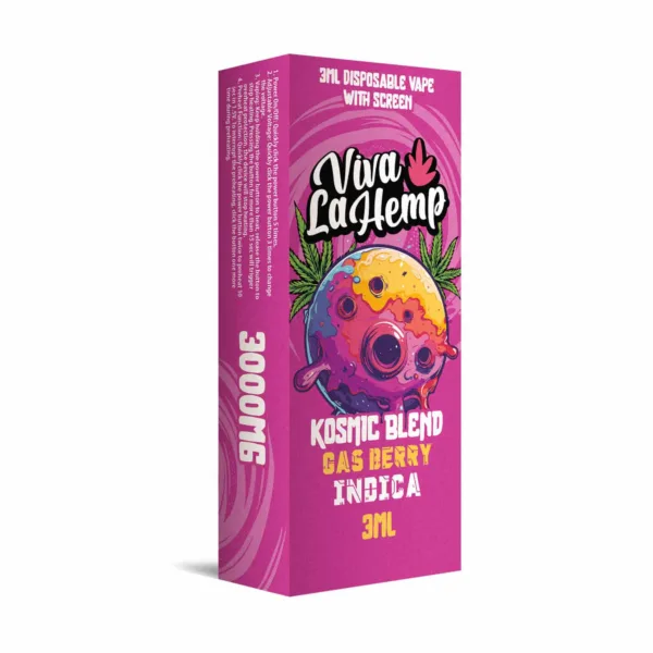 High resolution image showcasing VIVA LA HEMP ‘KOSMIC BLEND’ DIPOSABLE.