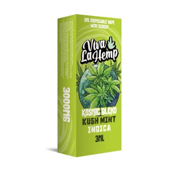 High resolution image showcasing VIVA LA HEMP ‘KOSMIC BLEND’ DIPOSABLE.